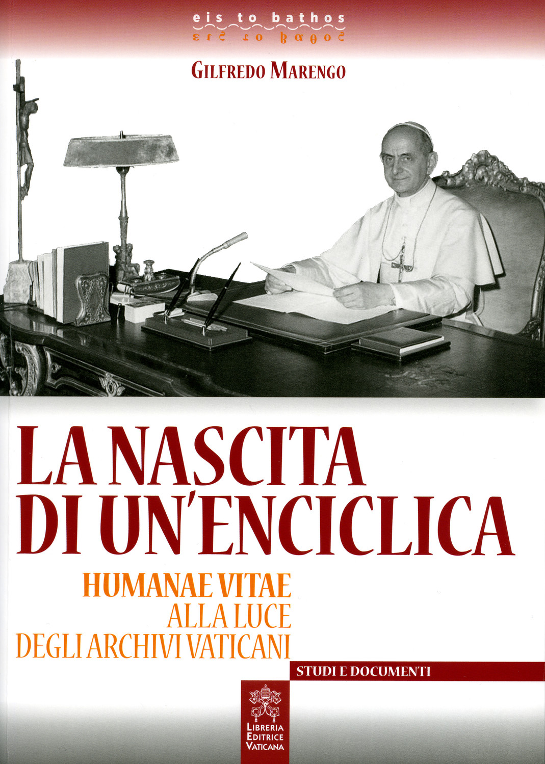 This is the cover of the Italian book, “The Birth of an Encyclical: ‘Humanae Vitae’ in the Light of the Vatican Archives.” The book is by Monsignor Gilfredo Marengo, who was given special access by Pope Francis to research “Humane Vitae” in the Vatican Archives.